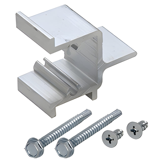 CRL-U.S. Aluminum Intermediate Horizontal Mullion Shear Block with Screws - 20/Pk
