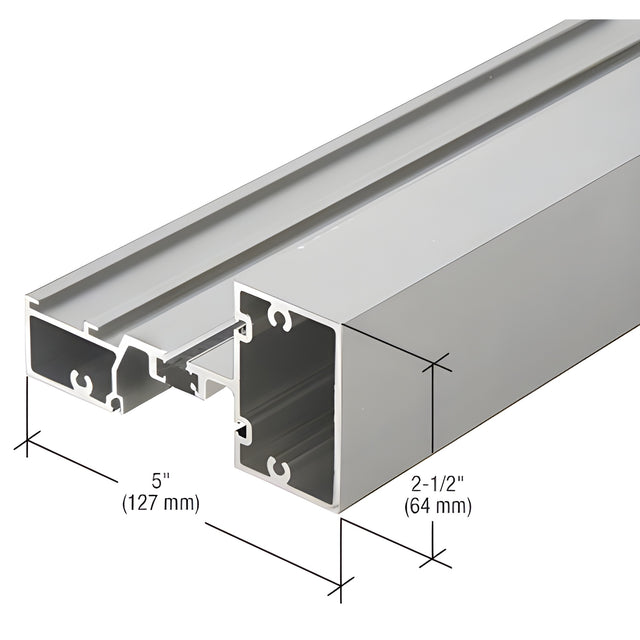 CRL-U.S. Aluminum Intermediate Horizontal Mullion, Thermally Broken, Clear Anodized Class 1 - 24'-2"