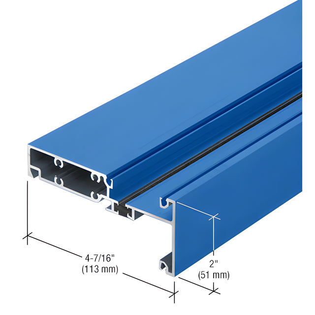 CRL-U.S. Aluminum Intermediate Horizontal Mullion, Thermally Improved, Custom Paint - 24'-2"