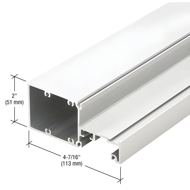 CRL-U.S. Aluminum Intermediate Horizontal Mullion, White KYNAR® Paint - 24'-2"