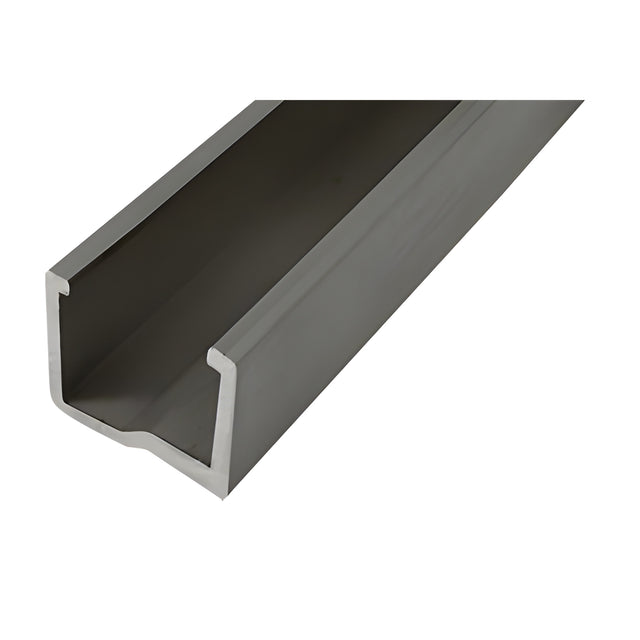 CRL-U.S. Aluminum Jamb Adaptor for 1/4" Spandrel - 24'-2", Clear Anodized Class 1