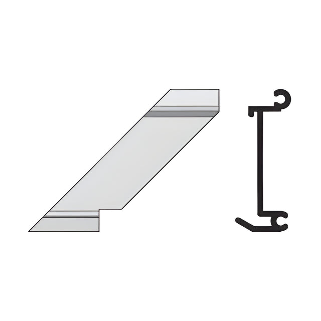 CRL-U.S. Aluminum Left Hand 90º Outside Corner Anchor Clip 4/Pk