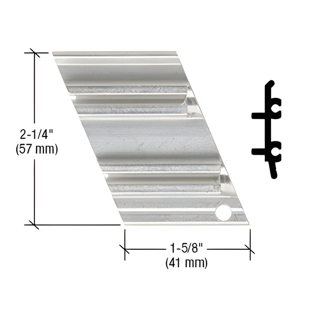 CRL-U.S. Aluminum Left Hand Anchor Clip, 135º, Inside Corner, 4/Pk