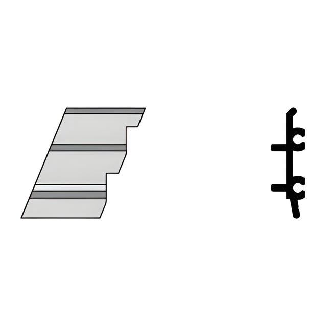 CRL-U.S. Aluminum Left Hand Outside 135º Corner Anchor Clip- 4/Pk