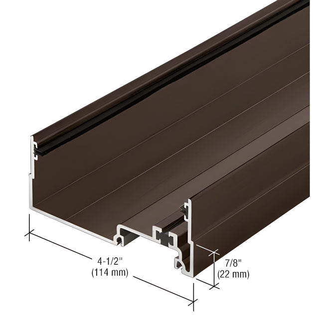 CRL-U.S. Aluminum Male Expansion Mullion, Thermally Improved, Bronze Black Anodized - 24'-2"