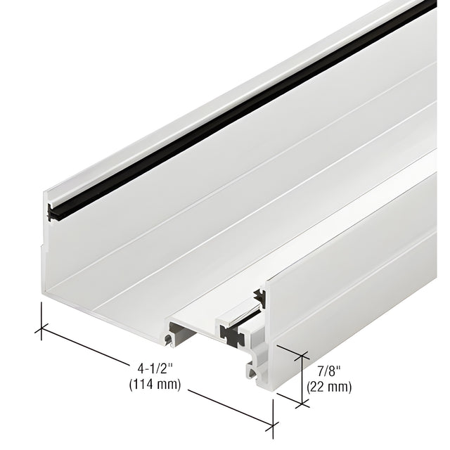 CRL-U.S. Aluminum Male Expansion Mullion, Thermally Improved, White KYNAR® Paint - 24'-2"