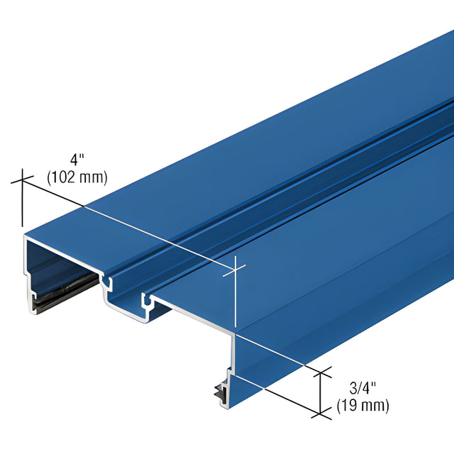 CRL-U.S. Aluminum Male Expansion Mullion with Weatherseal, Custom Paint - 24'-2"
