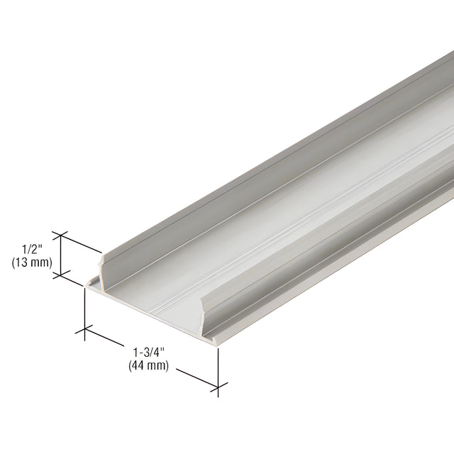 CRL-U.S. Aluminum Narrow Stile Flat Pocket Insert - 21'-2", Clear Anodized Class 1
