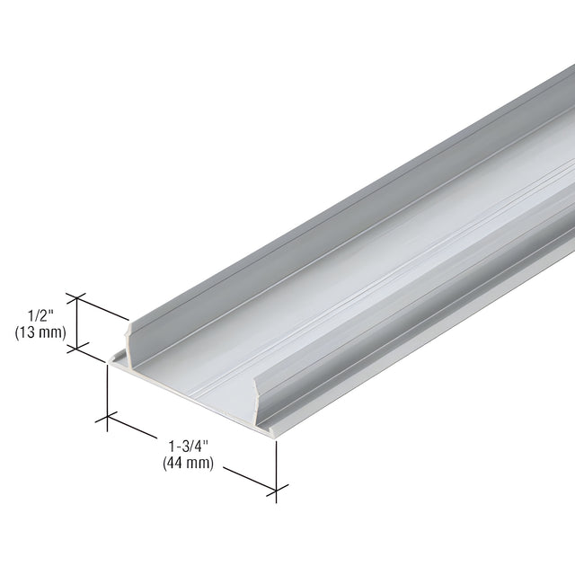 CRL-U.S. Aluminum Narrow Stile Flat Pocket Insert, Mill - 21'-2"