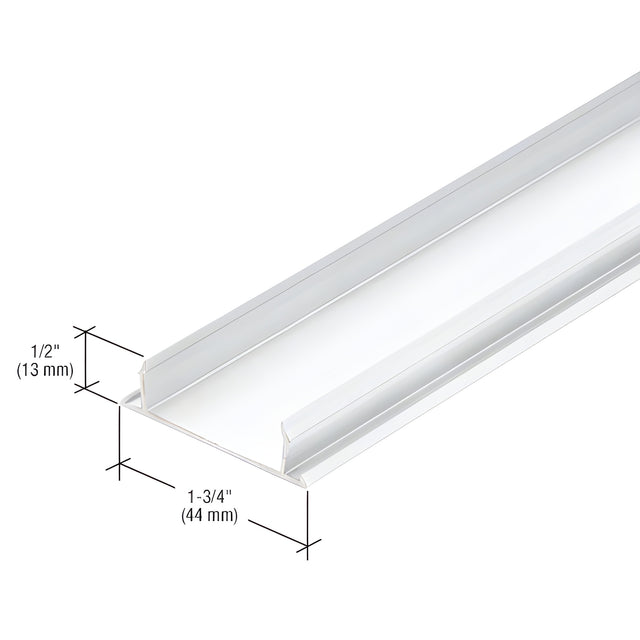 CRL-U.S. Aluminum Narrow Stile Flat Pocket Insert, White KYNAR® Paint - 21'-2"