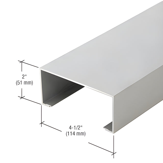 CRL-U.S. Aluminum Open Back Door Jamb - 24'-2", Clear Anodized Class 1