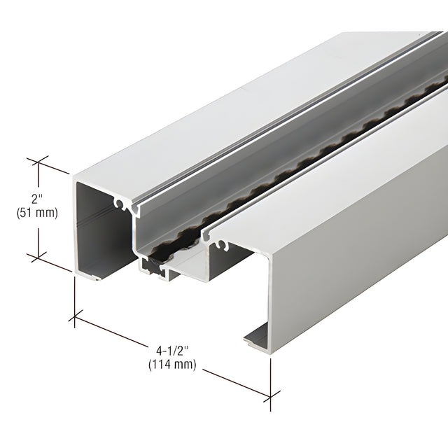 CRL-U.S. Aluminum Open Back Head/Jamb Mullion, Thermally Improved, Clear Anodized Class 1 - 24'-2"