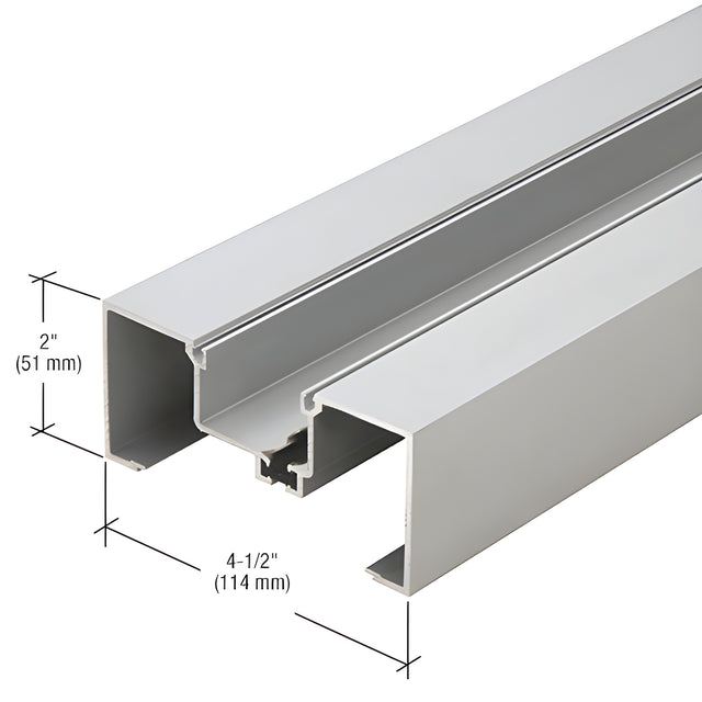 CRL-U.S. Aluminum Open Back Vertical Mullion Thermally Improved, Clear Anodized Class 1 - 24'-2"