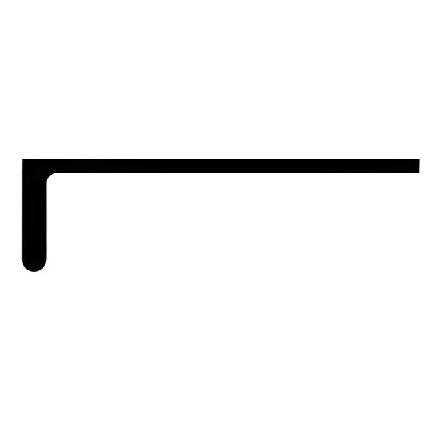 CRL-U.S. Aluminum Perimeter Anchor F Clip for 1/4" Glazing, Mill- 24'-2"
