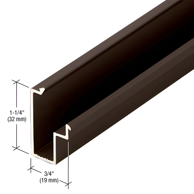 CRL-U.S. Aluminum Perimeter Insert, Bronze Black Anodized - 24'-2"