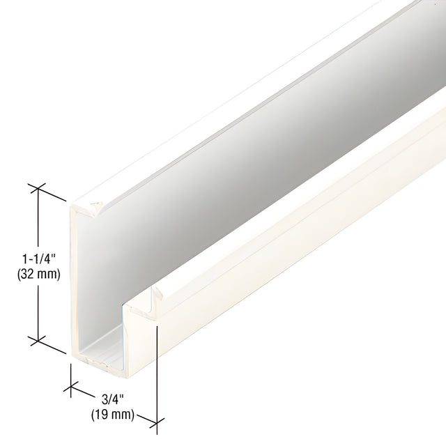 CRL-U.S. Aluminum Perimeter Insert, White KYNAR® Paint - 24'-2"