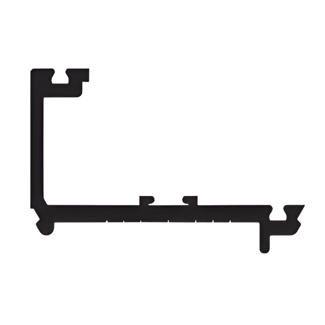CRL-U.S. Aluminum Perimeter Pressure Bar with Weatherseal and Punched Holes, Dark Bronze/Black Anodized Class 1 - 24'-2"