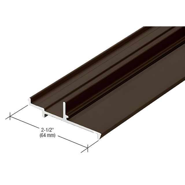 CRL-U.S. Aluminum Pocket Insert for Door Stop, Dark Bronze/Black Anodized Class 1, 21'-2"