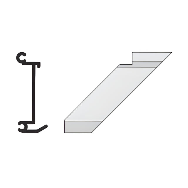 CRL-U.S. Aluminum Right Hand 90º Inside Corner Anchor Clip 4/Pk