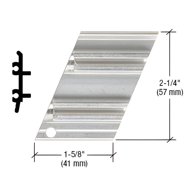CRL-U.S. Aluminum Right Hand Anchor Clip, 135º, Inside Corner - 4/Pk