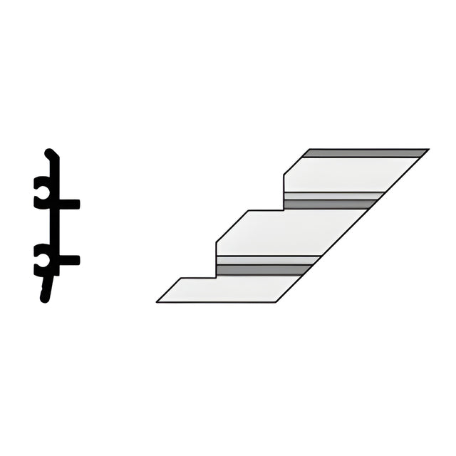 CRL-U.S. Aluminum Right Hand Inside 90º Corner Anchor Clip- 4/Pk