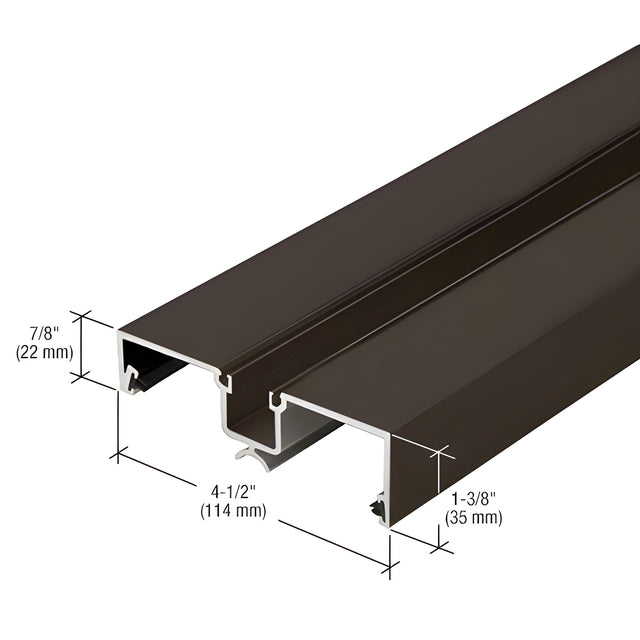 CRL-U.S. Aluminum Rotating Half Mullion, Bronze Black Anodized - 24'-2"