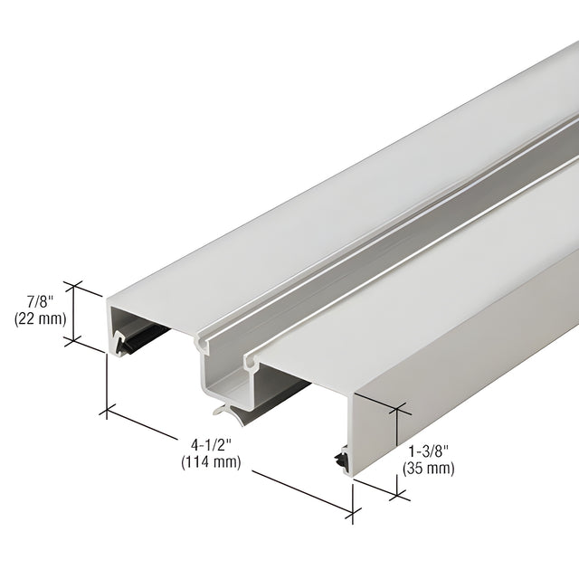 CRL-U.S. Aluminum Rotating Half Mullion, Clear Anodized - 24'-2"