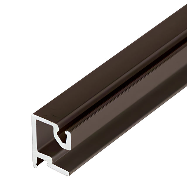 CRL-U.S. Aluminum Sash Face for 1/4" Glass, Bronze Black Anodized, 21'-2"