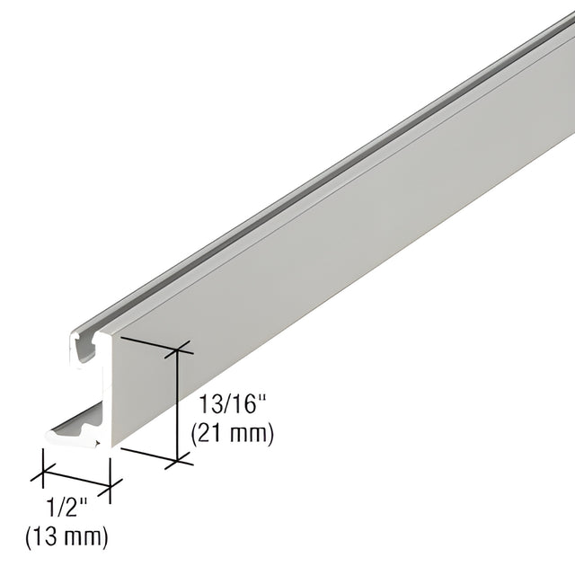 CRL-U.S. Aluminum Sash Face for 1" Glass - 24'-2", Clear Anodized Class 1