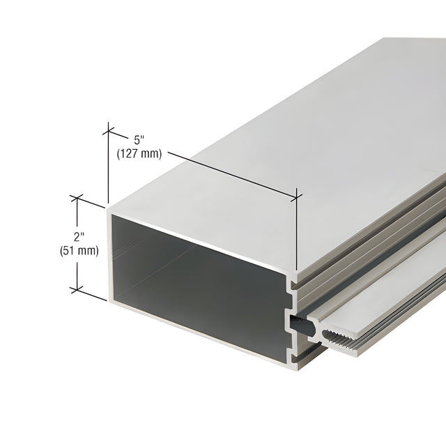 CRL-U.S. Aluminum Series 2200 Thermally Broken 5" Tubular Mullion, Clear Anodized, 24'-2"