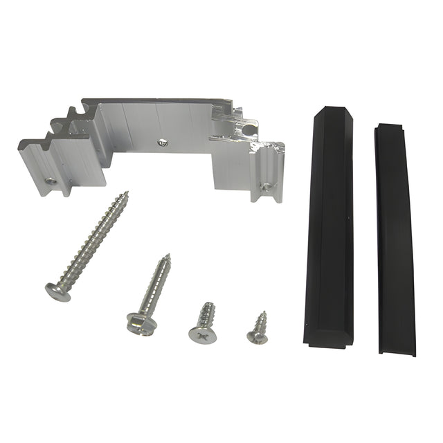 CRL-U.S. Aluminum Series 400 and 450 Transom Frame Header Clip With Screws for Surface Mount Door Closer