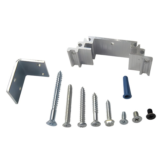 CRL-U.S. Aluminum Series 400 and 450 Up/Over Frame Header Clip With Screws for Surface Mount Door Closer