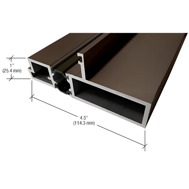 CRL-U.S. Aluminum Series 900 Terrace Door Jamb, Dark Bronze Anodized, 21'-2"
