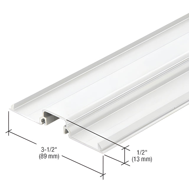 CRL-U.S. Aluminum Shallow Pocket Insert, White KYNAR® Paint - 24'-2"