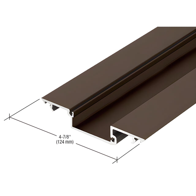 CRL-U.S. Aluminum Shallow Pocket Insert for 1-5/16" Glass, Dark Bronze/Black Anodized Class 1 - 24'-2"