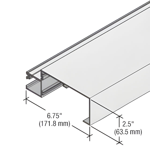 CRL-U.S. Aluminum Sill Mullion for StormWall XL, Clear Anodized Class 1