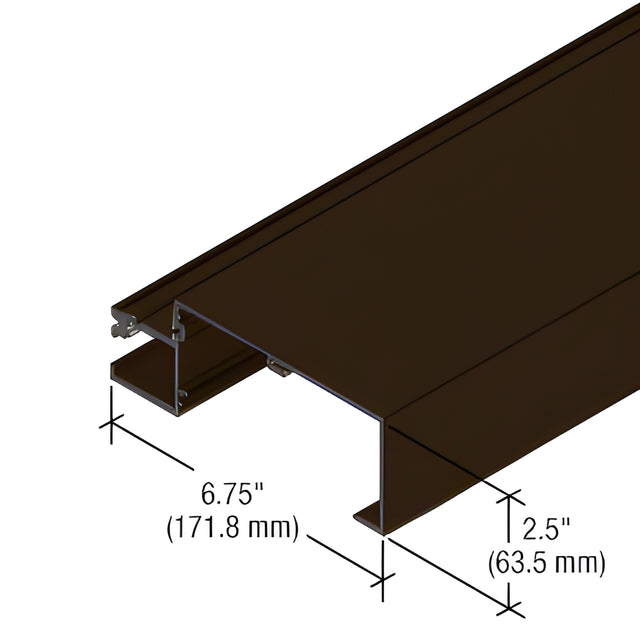 CRL-U.S. Aluminum Sill Mullion for StormWall XL, Dark Bronze/Black Anodized Class 1