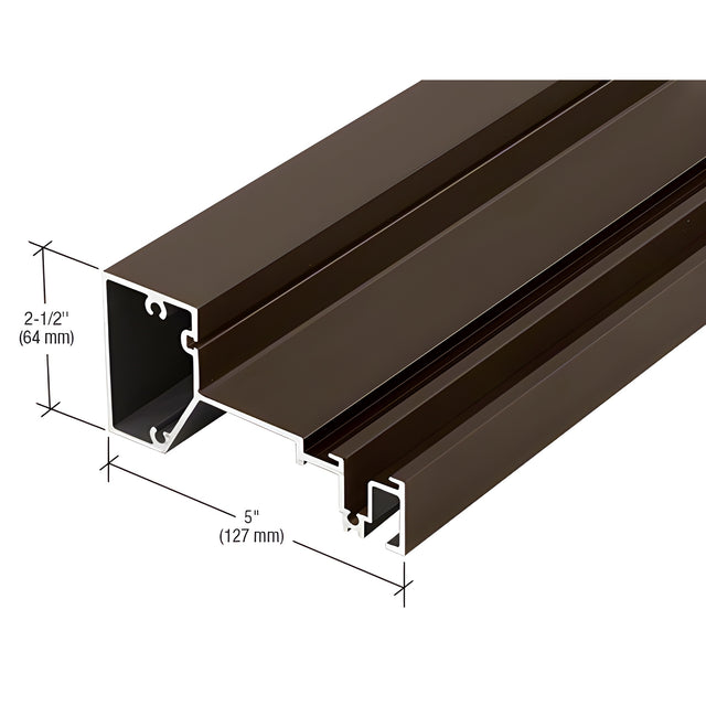 CRL-U.S. Aluminum Sill for 1-5/16" Glass, Dark Bronze/Black Anodized Class 1 - 24'-2"