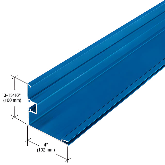 CRL-U.S. Aluminum Single Pocket Corner Post Half Section, Custom Paint - 24'-2"