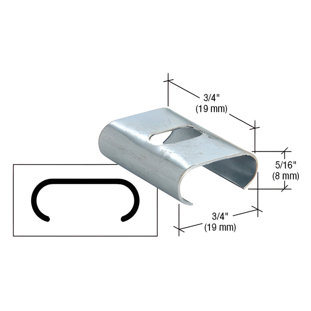 CRL-U.S. Aluminum Snap Clip for DS037- 250/Pk