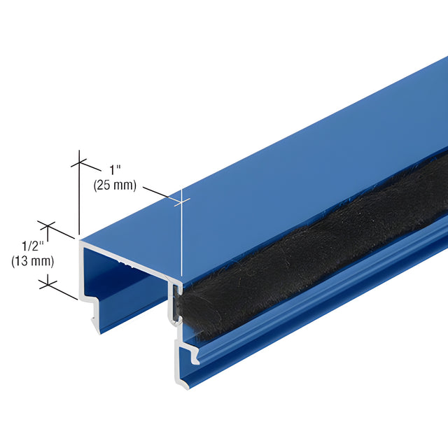 CRL-U.S. Aluminum Snap-In Door Stop with Weatherstrip, Custom Paint - 21'-2"