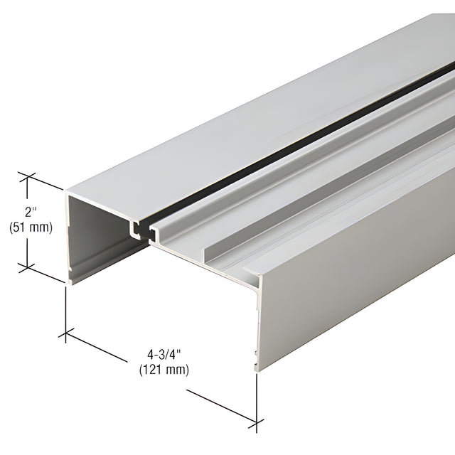 CRL-U.S. Aluminum Stacking Head Channel, Thermally Improved, Clear Anodized - 24'-2"