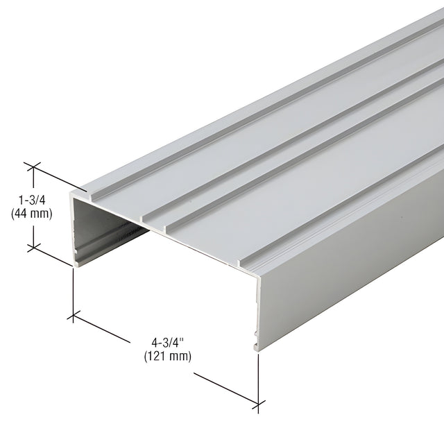 CRL-U.S. Aluminum Stacking Head and Sill Channel, Clear Anodized, 24'-2"