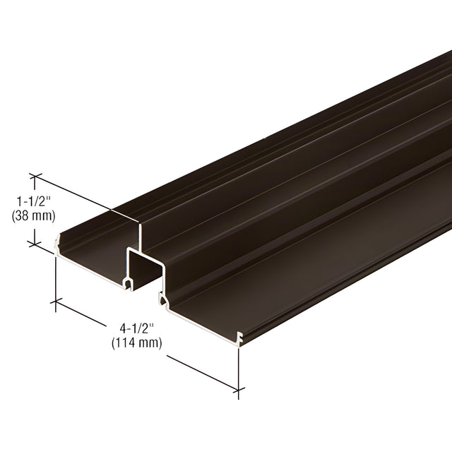 CRL-U.S. Aluminum Stacking Head and Sill Insert, Bronze Black Anodized - 24'-2"