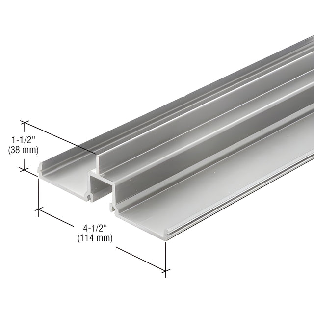 CRL-U.S. Aluminum Stacking Head and Sill Insert, Clear Anodized - 24'-2"