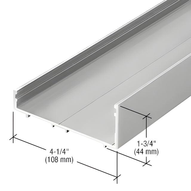 CRL-U.S. Aluminum Stacking Sill Channel, Clear Anodized, 24'-2"