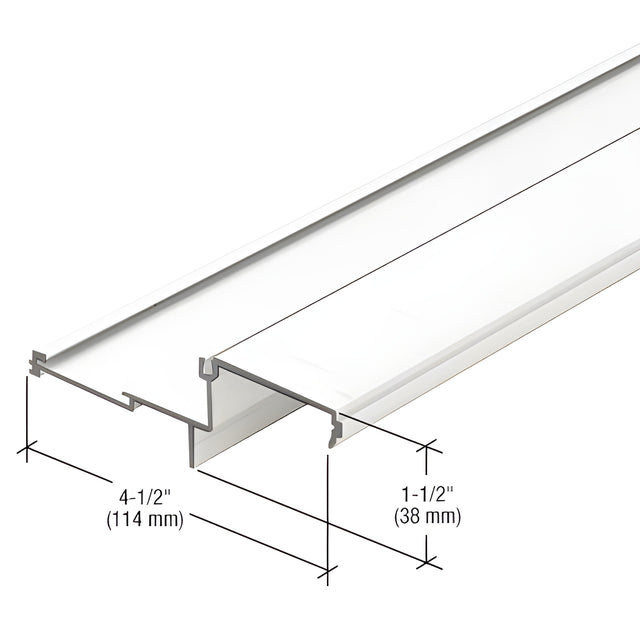 CRL-U.S. Aluminum Stacking Sill Insert, White KYNAR® Paint - 24'-2"