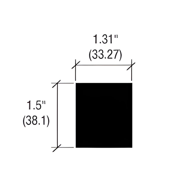 CRL-U.S. Aluminum StormWall XL Black 90º SSG Corner Cap - Pk/20