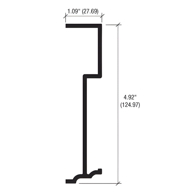 CRL-U.S. Aluminum StormWall XL Splice Sleeve for Captured Vertical Mullions - Pk/20