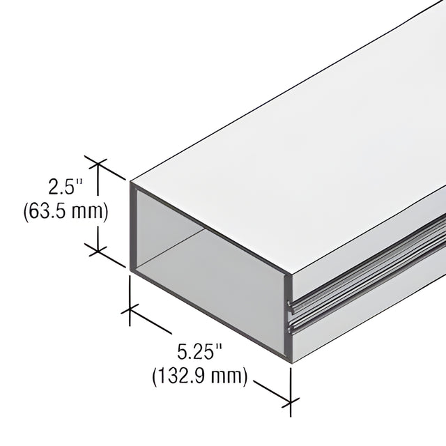 CRL-U.S. Aluminum Structural Glazed Vertical Mullion for StormWall XL, Clear Anodized Class 1